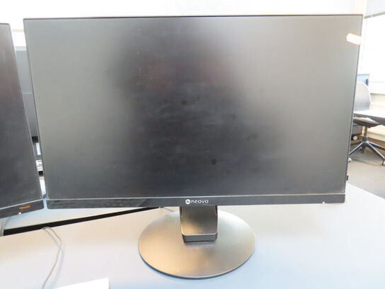 2 stk. monitor, NEOVO FS-24, med keybord og dockinstation