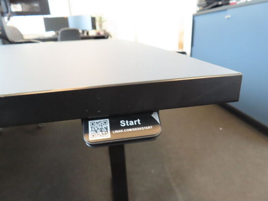 El. hæve/sænke skrivebord, RUMAS, med udtrækskuffe