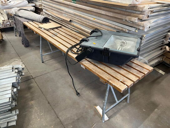  Træ bænk og Floodlight