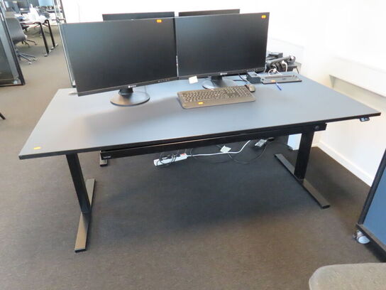 El. hæve/sænke skrivebord, RUMAS, med udtrækskuffe