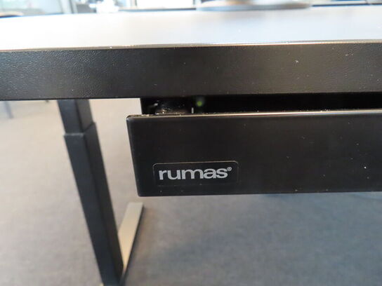 El. hæve/sænke skrivebord, RUMAS, med udtrækskuffe