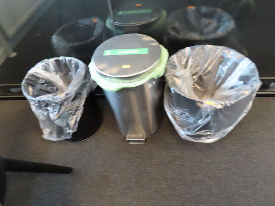 3 stk. affaldsspande