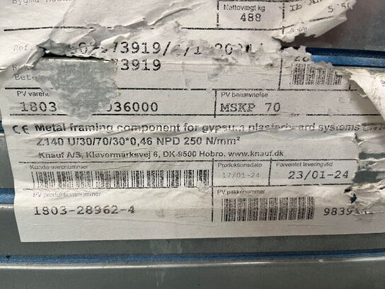 1 Palle med MSKP 70 Skinner