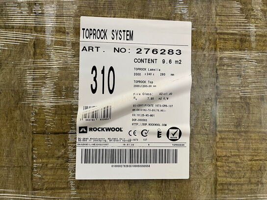 1 Palle med RockWool Toprock 