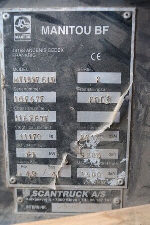 Teleskoplæsser MANITOU 1337 SLT Series 2 - Årgang 2001