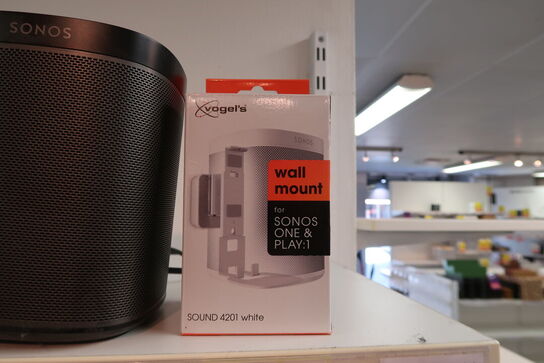 Sonos One SL højtaler + Wall mount