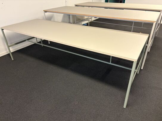 Dining Table MILLION CPH - MIES - 250x90x74cm - St. Grøn/Lys grå Lin./Kant Ask