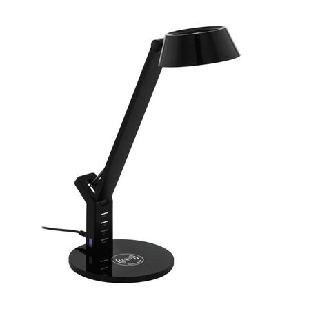 2 stk. eglo banderalo bordlampe qi 700lm 3000-6500k dæmpbar sort(ubrugt)