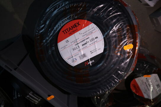 3 ruller kabler bl.a. TITANEX H07RN-F