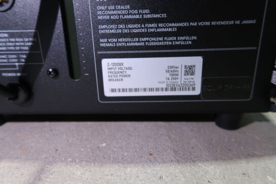 Røgmaskine ANTARI Z-1200IIX