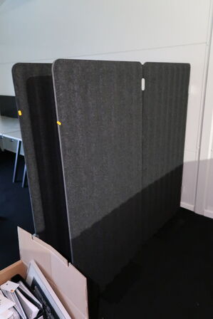 4 stk. afskærmningsvægge