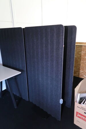 4 stk. afskærmningsvægge