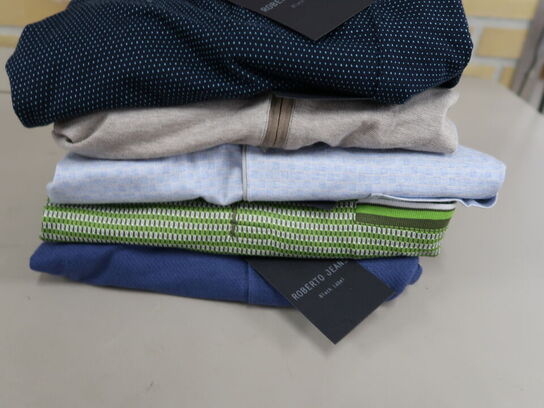 5 stk. Poloer 6XL, ROBERTO JEANS, CLIPPER