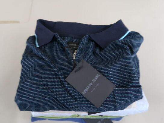 5 stk. Poloer 6XL, ROBERTO JEANS, CLIPPER