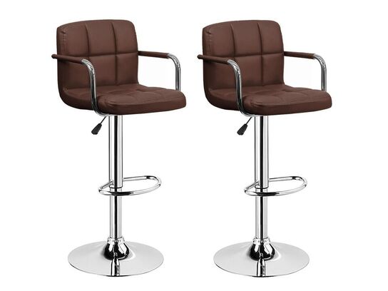2 stk. barstole model "New York", brun.
