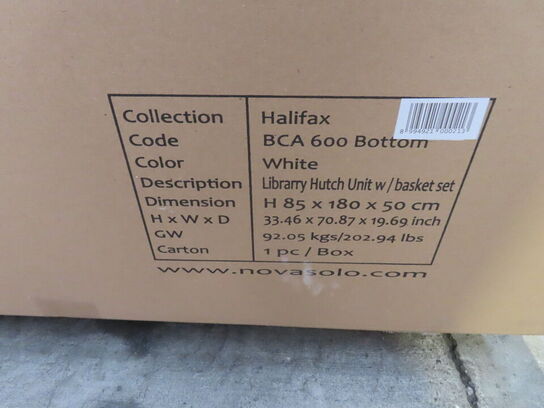 Bogreol med kurve NOVA SOLO HALIFAX BCA 600 BOTTOM