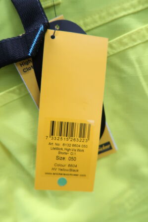 1 stk. Snickers | Shorts | Gul/sort | 50