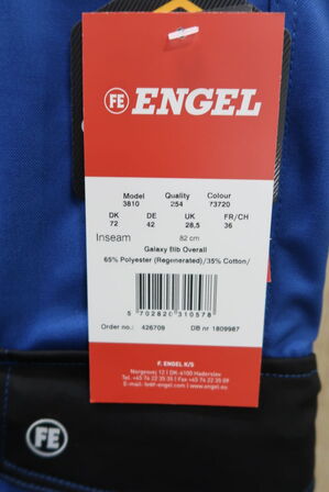 1 stk. Engel | Galaxy overall | Blå/sort | 72