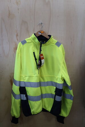 1 stk. Engel | Safety fleecejakke | Gul/blå | 3XL