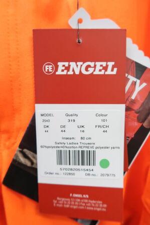 1 stk. Engel | Safety Light damebuks | Orange/grøn | 44