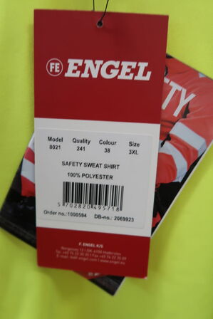 1 stk. Engel | Safety sweatshirt | Gul | 3XL