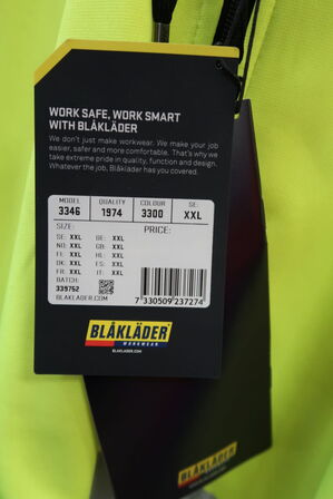 1 stk. Blåkläder | High Vis Hættetrøje | Gul | 2XL