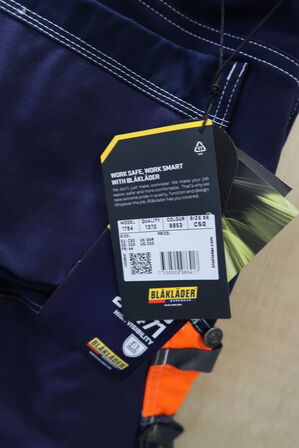 1 stk. Blåkläder | High vis buks med stretch | Marine/orange | C50