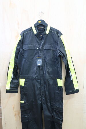 1 stk. Blåkläder | Industri Kedeldragt stretch | Sort/neon gul | C50
