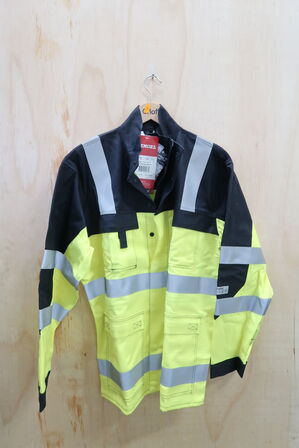 1 stk. Engel | Safety+ EN ISO 20471 Multinorm jakke | Gul/sort | L