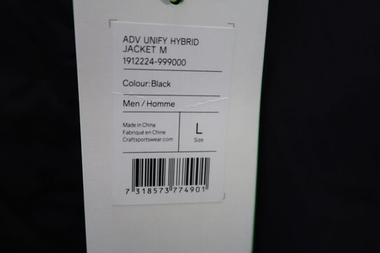 1 stk. Craft | Adv Unify Hybrid Herre Jakke | Sort | L