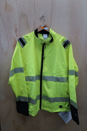 1 stk. Fristads | HiVis Green stretchjakke klasse 3 4647 | Gul/sort | 2XL