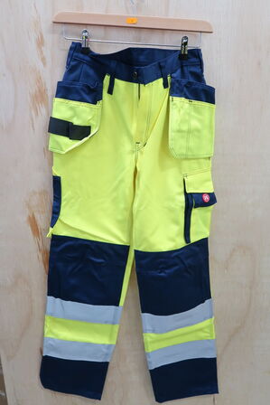 1 stk. Engel | Safety EN ISO 20471 buks med hængelommer | Gul/marine | 76