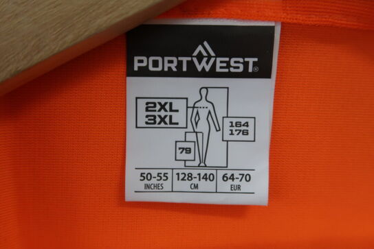 3 stk. Portwest I Sikkerhedsveste I Orange I 2XL