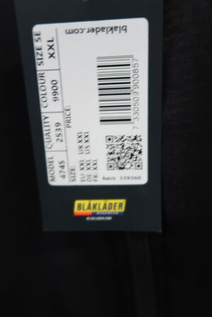 1 stk. Blåkläder | Dame Fleece jakke | Sort | 2XL