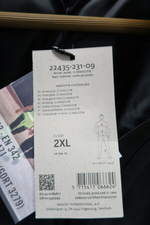 1 stk. Mascot | Vinterjakke | Sort | 2XL