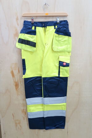 1 stk. Engel | Safety EN ISO 20471 buks med hængelommer | Gul/marine | 76