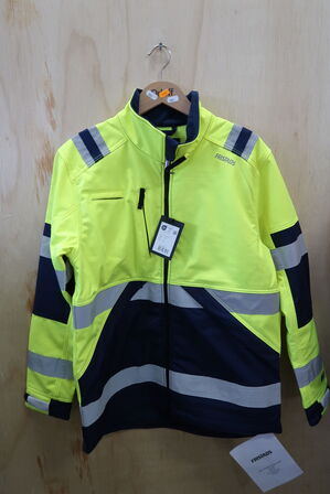 1 stk. Fristads | Hi Vis softshell jakke kl.2 4083 | Gul/marine | M