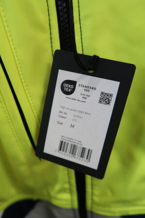 1 stk. Fristads | Hi Vis softshell jakke kl.2 4083 | Gul/marine | M