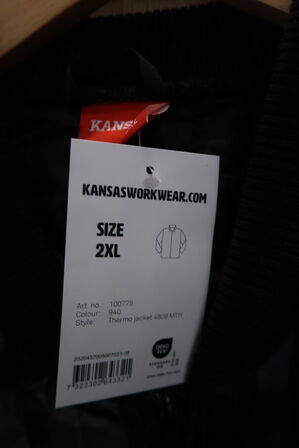 1 stk. Kansas | Termojakke 4808 | Sort | 2XL