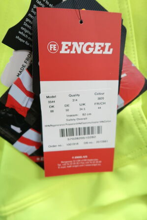 1 stk. Engel | Safety overall | Gul/sort | 88
