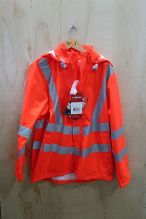 1 stk. Engel | Safety regnjakke | Rød | M
