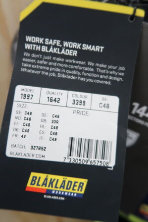 1 stk. Blåkläder | High Vis Buks 4-vejs stretch | Gul/sort | C48