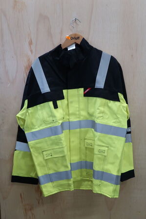 1 stk. Engel | Safety+ EN ISO 20471 Multinorm jakke | Gul/sort | 2XL