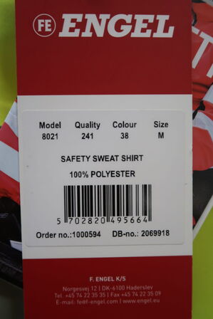 1 stk. Engel | Safety sweatshirt | Gul | M