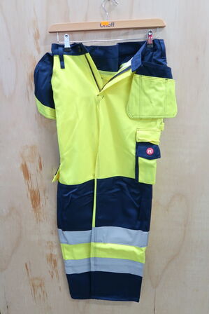 1 stk. Engel | Safety EN ISO 20471 buks med hængelommer | Gul/marine | 76