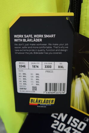 1 stk. Blåkläder | High Vis Hættetrøje | Gul | 2XL