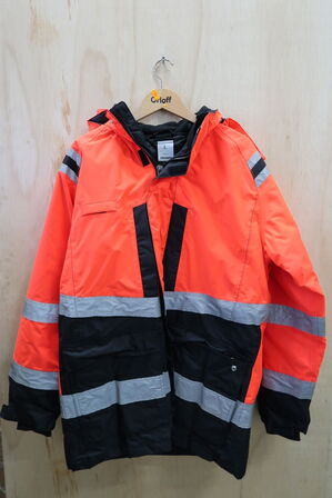 1 stk. Fristads | Hi Vis Airtech® 3-i-1 parka jakke kl.3 4 | Rød/sort | L