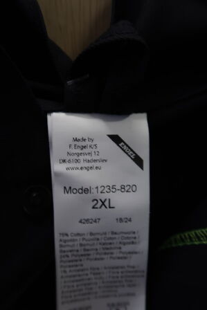 1 stk. Engel | Safety+ EN ISO 20471 Multinorm jakke | Gul/sort | 2XL