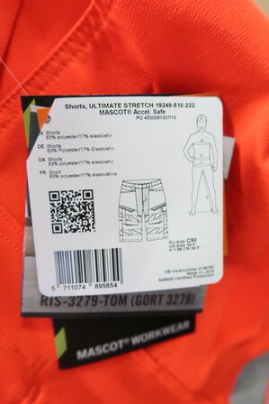 1 stk. Mascot | Shorts, lange | Rød | C50