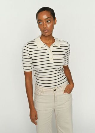 MmCaliz Stripe Ss Knit MOS MOSH Str.: L